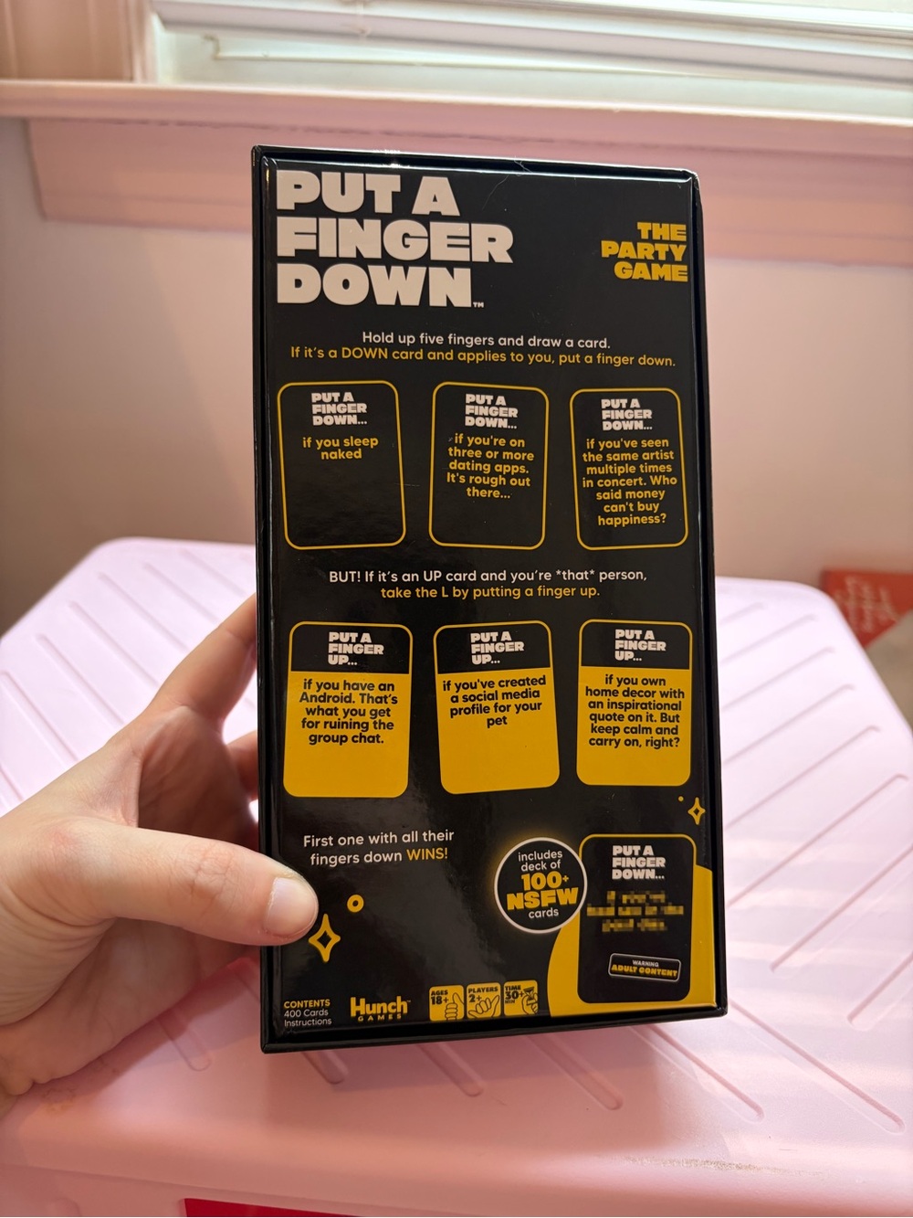Put A Finger Down Party Game - Black - Picture 4 of 4